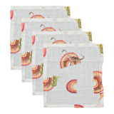 Beberotti 4'lü Müslin Bebek Ağız Bezi 25x25 Cm 102