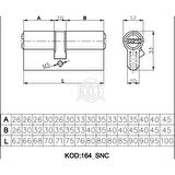 Kale 164SNC Sistem Barel Saten 68mm