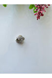 Taşlı Mini Halka Küpe 1cm
