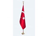 Sarı Kaplama Makam Bayrağı Direği 225 CM