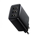 Baseus USB 17 Watt Hızlı Şarj Aleti Siyah