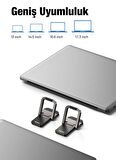 Baseus Çinko Alaşım 2 Adet Set 5MM Yükseklik Ayarlı Laptop Standı Macbook Notebook İpad Stand Ayağı