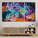 Modern Tarz Yağlıboya Görünüm Dekoratif Kanvas Duvar Tablosu-3524