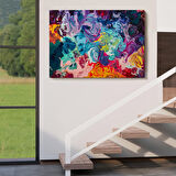 Modern Tarz Yağlıboya Görünüm Dekoratif Kanvas Duvar Tablosu-3524