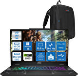 Msı Cyborg 15 Intel Core 7 240H 16GB Ddr5 256GB SSD RTX5060 Gddr7 8gb Windows 11 Pro 15.6" Fhd (1920X1080) 144HZ Taşınabilir Bilgisayar B2RWFKG208XTRP01 + Zetta Çanta