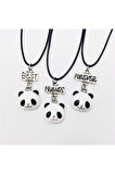 Bff Best Friends Forever 3lü Panda Kolye Hediyelik Şık