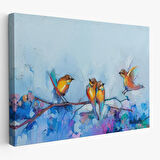 Bahar ve Kuşlar Manzaralı Dekoratif Duvar Tablosu-3529