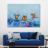 Bahar ve Kuşlar Manzaralı Dekoratif Duvar Tablosu-3529