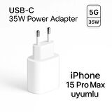 İPhone 15 Pro Max Uyumlu 35W Şar Adaptörü