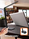 Kablosuz Wireless Usb şarj Masa Lambası led 5 renk ayarlanabilir