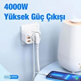 Coofbe Type-C Hızlı Şarj Aleti Beyaz