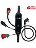 Viego Taşınabilir Elektrikli Araç Şarj Cihazı 11/22KW MOD 2 16/32 Amper, Dönüştürücü Fiş Hediyeli 5 mt Şarj Kablosu, Cee 3 Fazlı Fiş