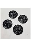 Peugeot Jant Göbeği Siyah Alüminyum 54mm Arma 4 Lü Set Yeni Logo