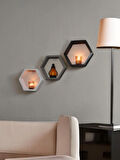 Işıltı Home Design Ahşap Dekor Çerçeve 3 lü set