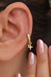 6 mm Kuzey Yıldızı Halka Piercing Forward Helix Tragus Kıkırdak Helix