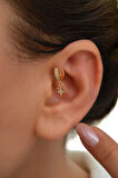 6 mm Kuzey Yıldızı Halka Piercing Forward Helix Tragus Kıkırdak Helix