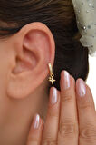 6 mm Kuzey Yıldızı Halka Piercing Forward Helix Tragus Kıkırdak Helix