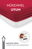 Calmera Home Tek Kişilik %100 Pamuk Penye Lastikli Çarşaf - 100 x 200 cm Kırmızı