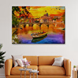 İtalya'daki Aziz Petrus Katedrali ve Tiber Nehri Tablosu-3544