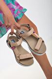 Sandal Spor Kadın Günlük Sandalet SS001-0158  BEJ