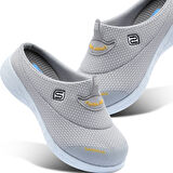 Sandal Spor Kadın Kaymaz Taban Ortopedik File Sabo Terlik SS001-0258 GRİ