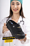 Sandal Spor Kadın Dolgu Taban Ortopedik File Sabo Doktor Hemşire Hastane Aşçı  Terlik  SİYAH SS001-0278