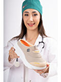 Sandal Spor S0001-0278 Kadın Dolgu Taban Ortopedik File Sabo Terlik Bej