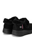 Sandal Spor Kadın Süet Kürklü Ortopedik Ayakkabı SS001-0378 SİYAH