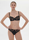 Simone Perele Siyah Balenli Sütyen 15C330