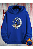 Astronot Desenli 2 İplik Şardonlu Sweatshirt
