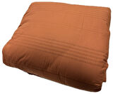 Clasy %100 Pamuk Ranforce Çift kişilik Yorgan Çift Taraflı Arakis V2 Kiremit Düz Desenli Kapitoneli