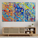 Soyut Sanatsal Yağlıboya Görünüm Dekoratif Kanvas Duvar Tablosu-3549