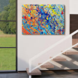 Soyut Sanatsal Yağlıboya Görünüm Dekoratif Kanvas Duvar Tablosu-3549