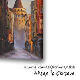 eski galata kulesi istanbul baskılı kanvas duvar tablosu