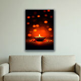 mum rahatlatıcı ortam baskılı kanvas duvar tablosu