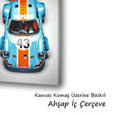 spor araba galerici garaj baskılı kanvas duvar tablosu