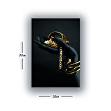 kuyumcu altın kadın eli baskılı kanvas duvar tablosu