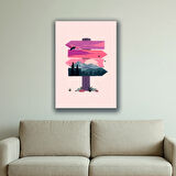 doğa naturel manzara baskılı kanvas duvar tablosu