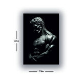 zeus vucud baskılı kanvas duvar tablosu