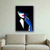 kadın model kuaförler için baskılı kanvas duvar tablosu