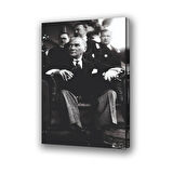 mustafa kemal atatürk baskılı kanvas duvar tablosu