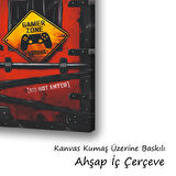 game oyuncu odası baskılı kanvas duvar tablosu