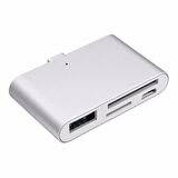 Type C Usb 3.1 Kart Okuyucu SD MicroSD Tf Hub All in Çevirici Dönüştürücü Adaptör