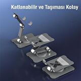 Coofbe Katlanabilir Ayarlanabilir 360 Dönebilen Masaüstü Tablet Standı Tablet Tutucu Telefon Tutucu