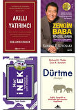 AKILLI YATIRIMCI+ZENGIN BABA YOKSUL BABA+MOR INEK+DURTME=4 SET