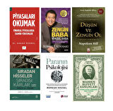 piyasalari okumak-zengin baba yoksul baba-dusun ve zengin ol-siradan hisseler siradisi karlar-paranin psikolojisi-warren buffett kanunlari=6 set