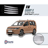 VW CADDY V 2020 Üzeri Krom İç Kapı Eşiği 4 kapı Paslanmaz Çelik
