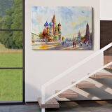 Kremlin Ve Kızıl Meydan Aziz Basil Katedrali Moskova Tablo-3559