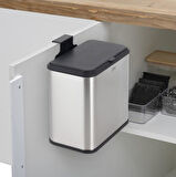 5five Simply Smart Dolap İçi Compact 5LT. Çöp Kovası Çelik