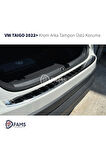 Volkswagen Taigo 2022> Krom Arka Tampon Üstü Koruma P.Çelik